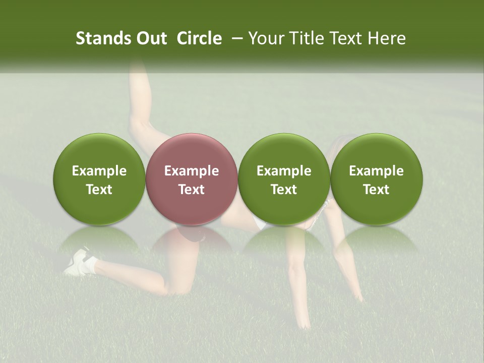 The Girl Is Doing A Workout PowerPoint Template