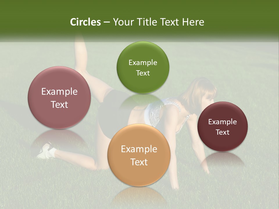 The Girl Is Doing A Workout PowerPoint Template