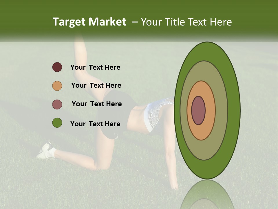 The Girl Is Doing A Workout PowerPoint Template