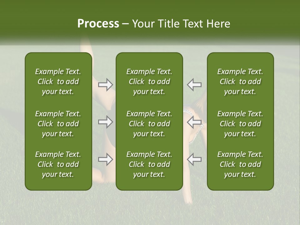 The Girl Is Doing A Workout PowerPoint Template