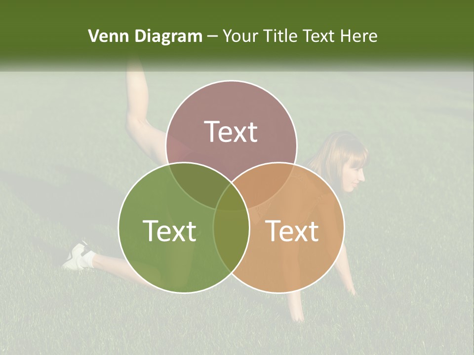 The Girl Is Doing A Workout PowerPoint Template