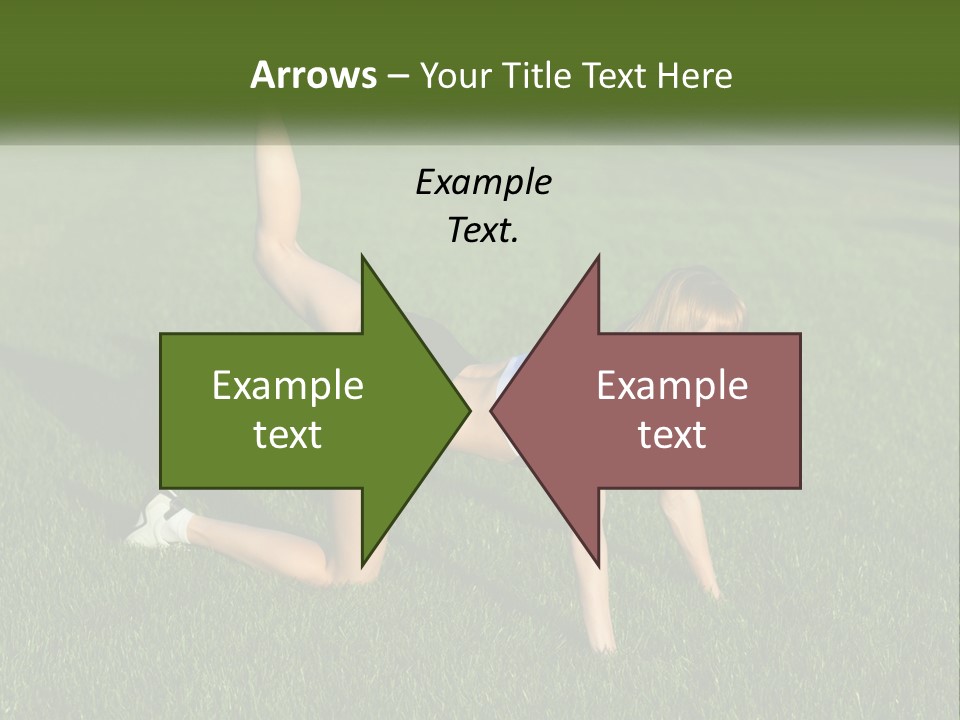 The Girl Is Doing A Workout PowerPoint Template