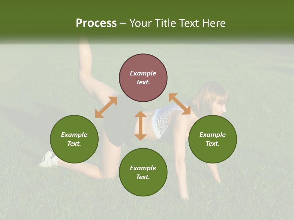 The Girl Is Doing A Workout PowerPoint Template