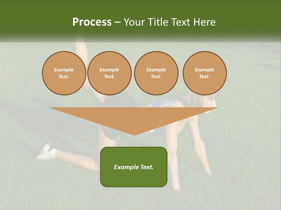 The Girl Is Doing A Workout PowerPoint Template