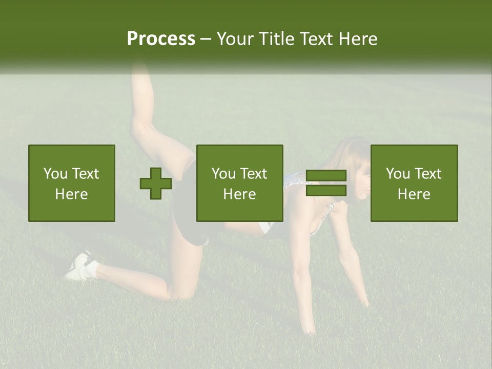 The Girl Is Doing A Workout PowerPoint Template