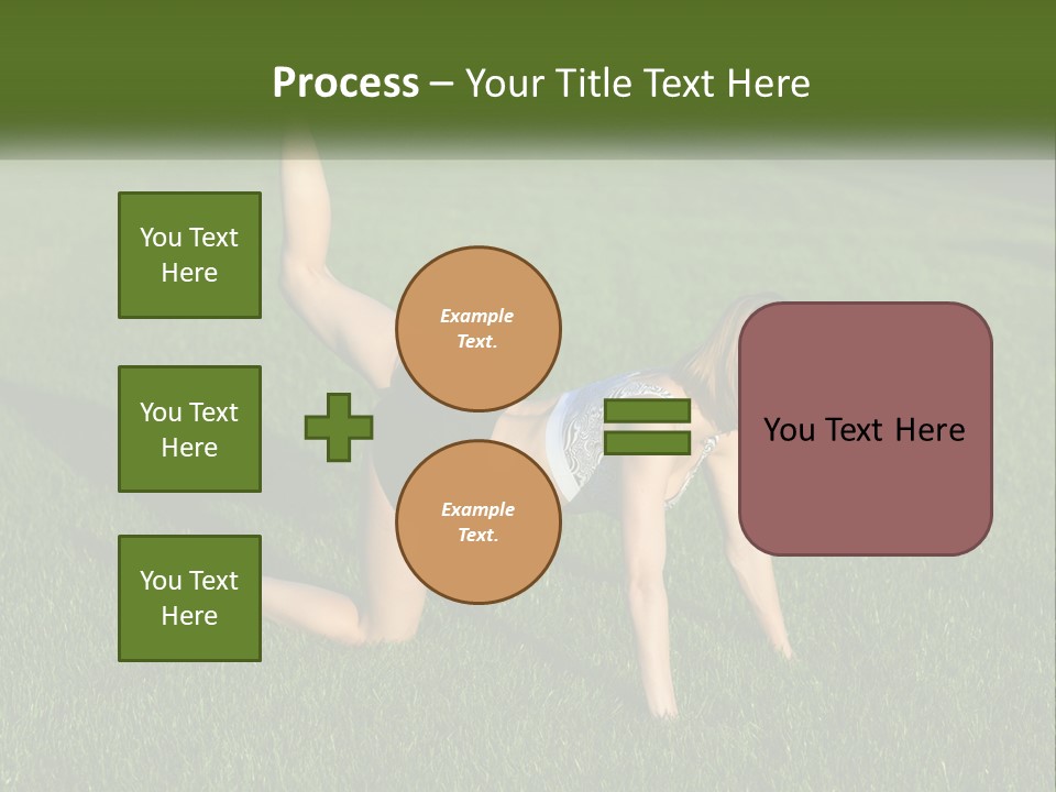 The Girl Is Doing A Workout PowerPoint Template