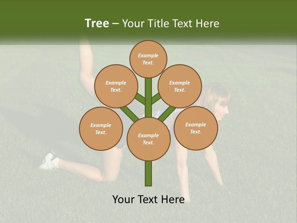 The Girl Is Doing A Workout PowerPoint Template