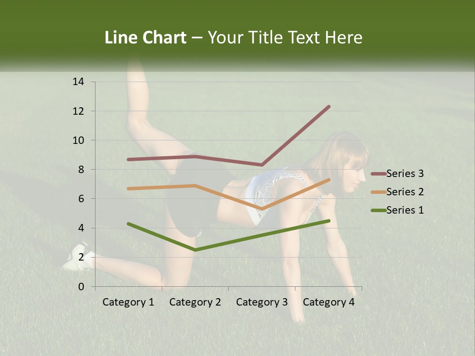 The Girl Is Doing A Workout PowerPoint Template