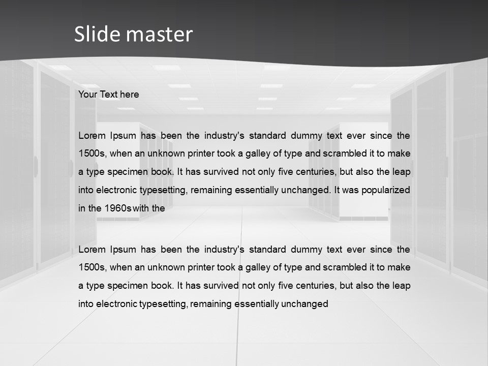 Server Room PowerPoint Template