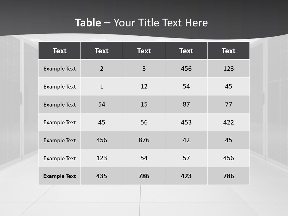 Server Room PowerPoint Template