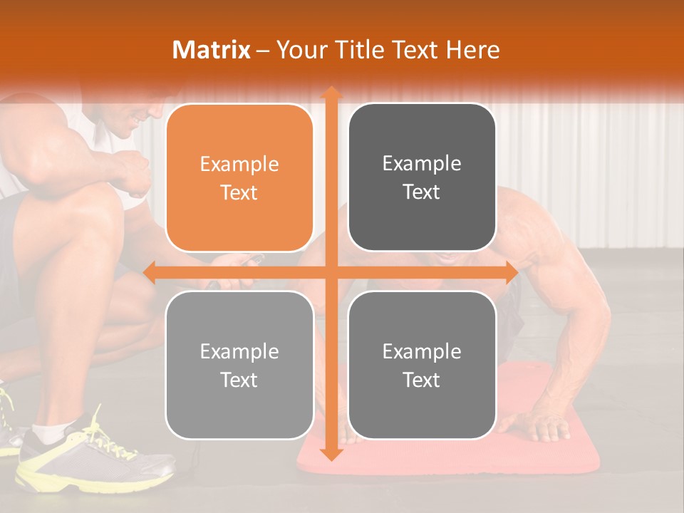 A Man Does Push-Ups PowerPoint Template