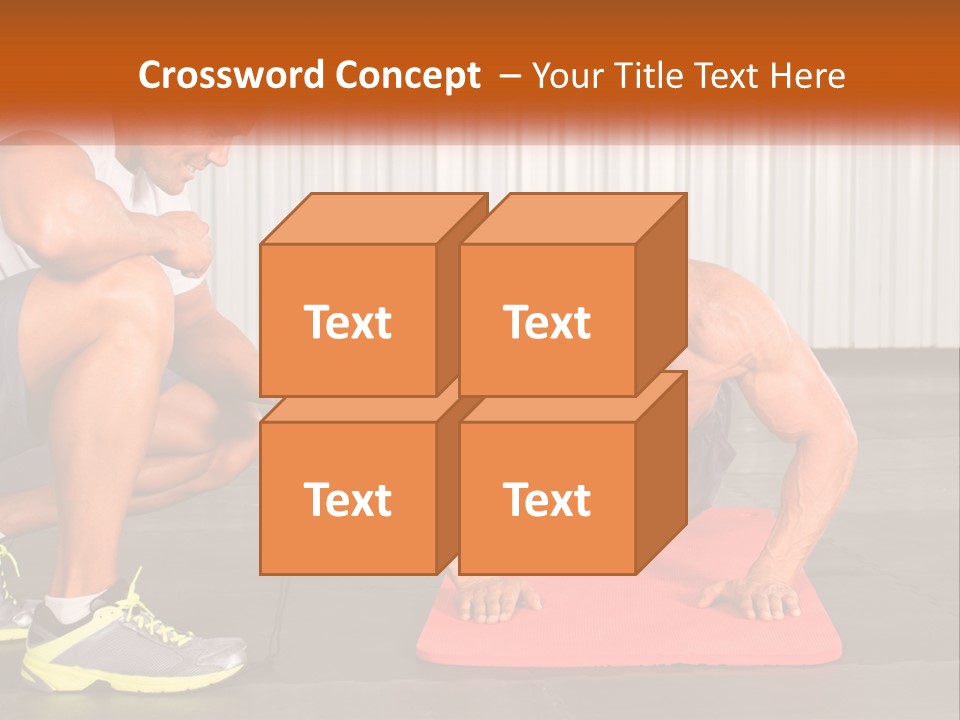 A Man Does Push-Ups PowerPoint Template