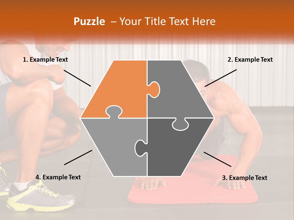 A Man Does Push-Ups PowerPoint Template