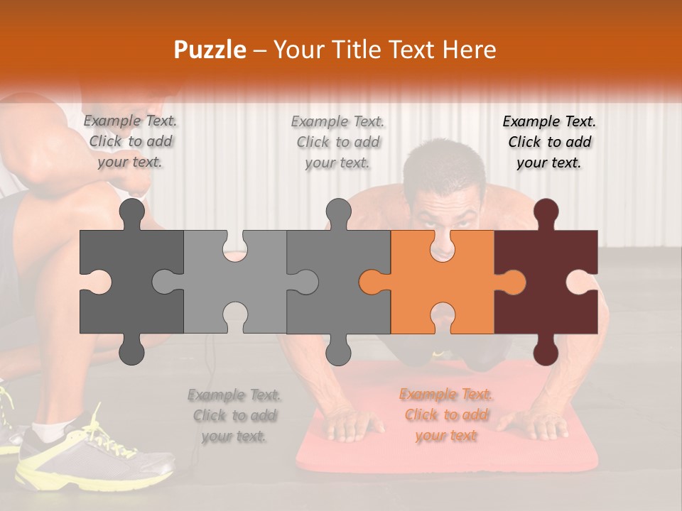 A Man Does Push-Ups PowerPoint Template