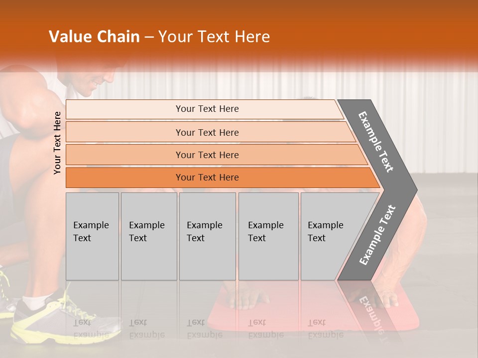 A Man Does Push-Ups PowerPoint Template