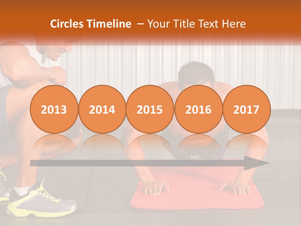 A Man Does Push-Ups PowerPoint Template