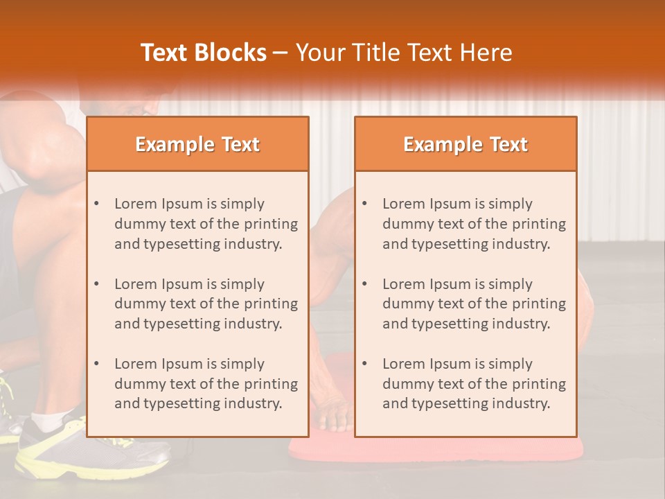 A Man Does Push-Ups PowerPoint Template