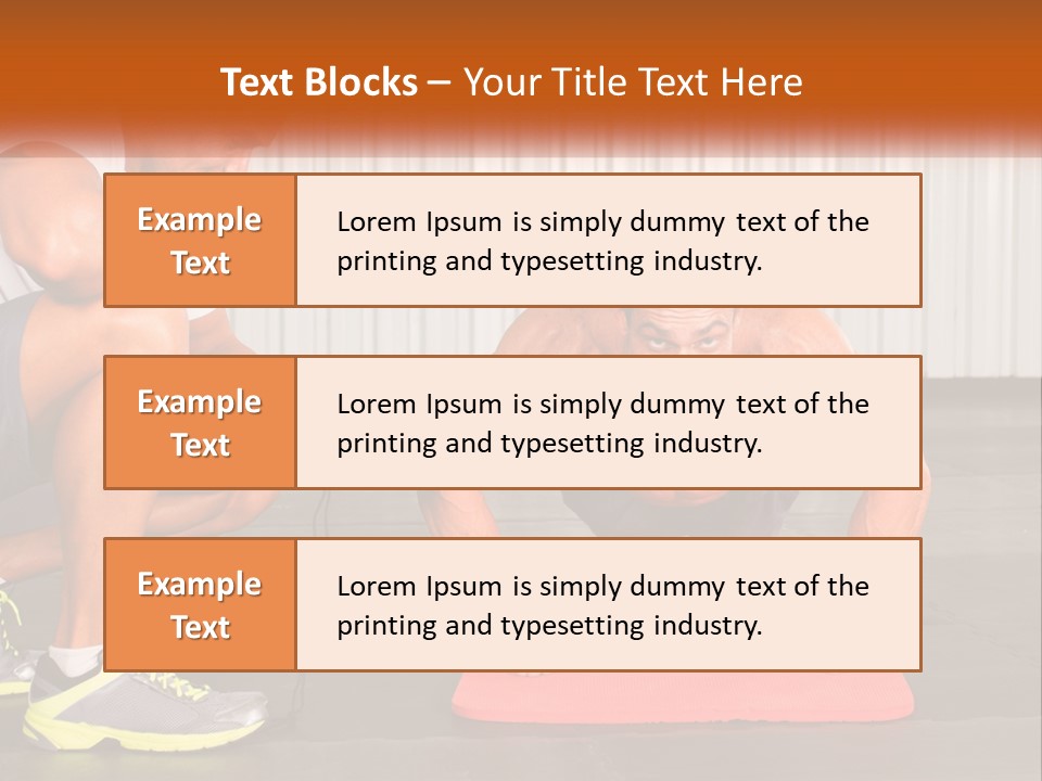A Man Does Push-Ups PowerPoint Template