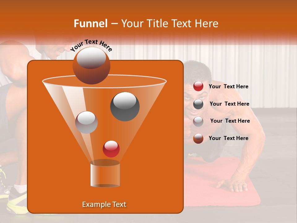 A Man Does Push-Ups PowerPoint Template