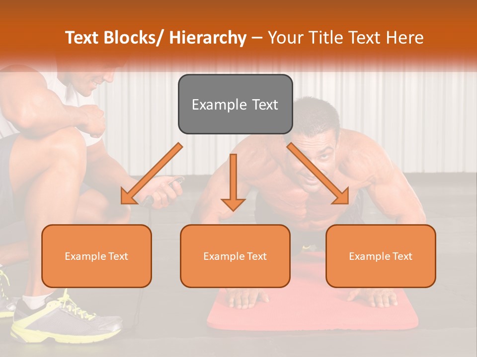 A Man Does Push-Ups PowerPoint Template