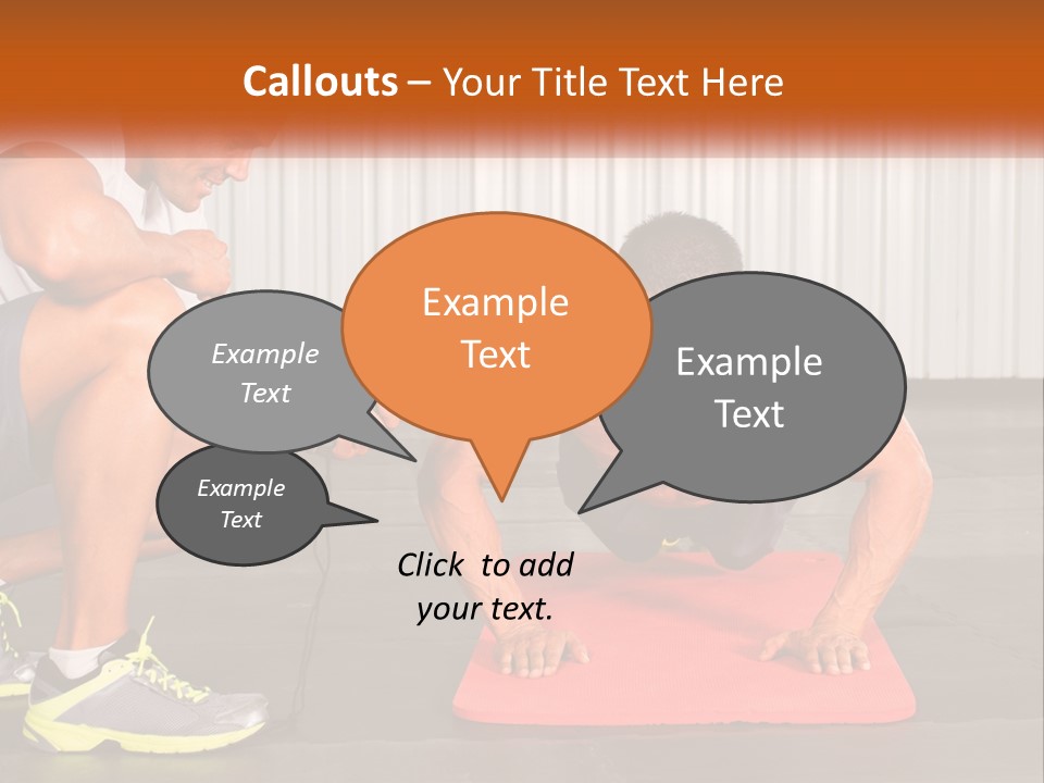 A Man Does Push-Ups PowerPoint Template