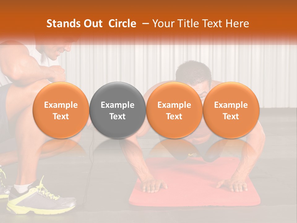 A Man Does Push-Ups PowerPoint Template