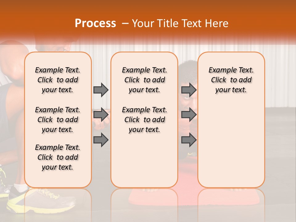 A Man Does Push-Ups PowerPoint Template