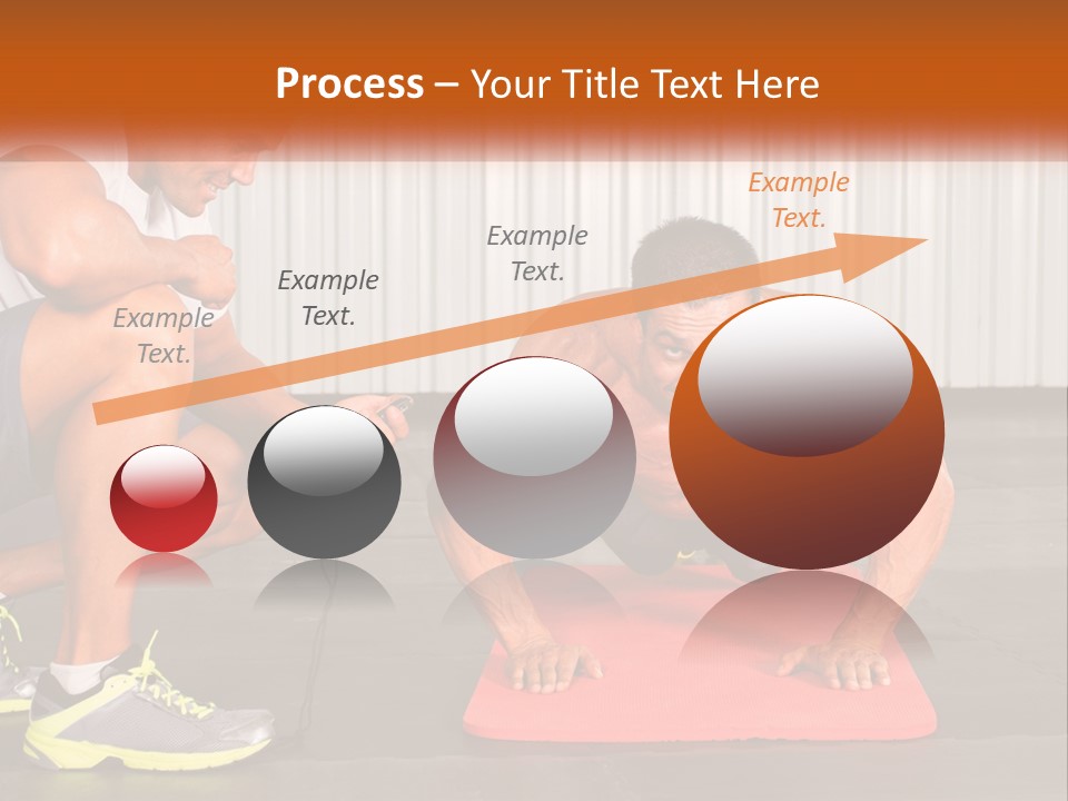 A Man Does Push-Ups PowerPoint Template