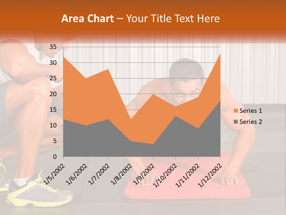 A Man Does Push-Ups PowerPoint Template