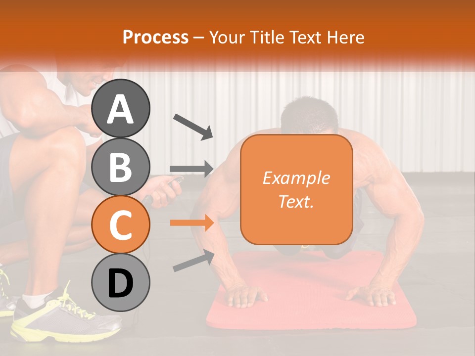 A Man Does Push-Ups PowerPoint Template