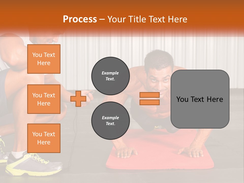 A Man Does Push-Ups PowerPoint Template