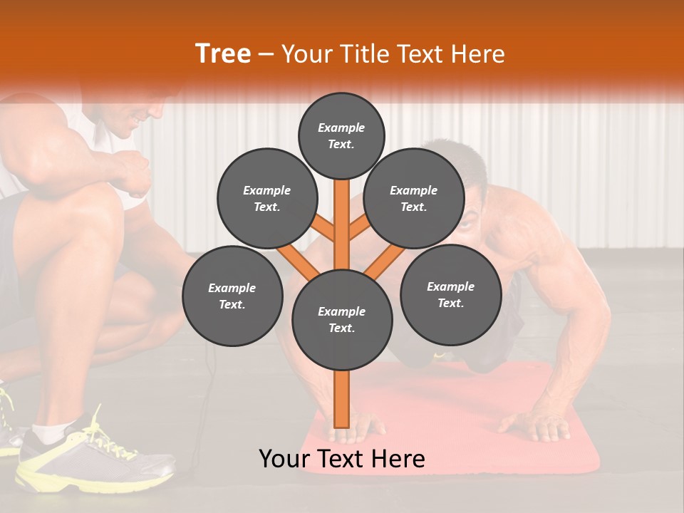 A Man Does Push-Ups PowerPoint Template