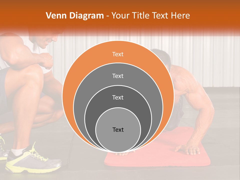 A Man Does Push-Ups PowerPoint Template