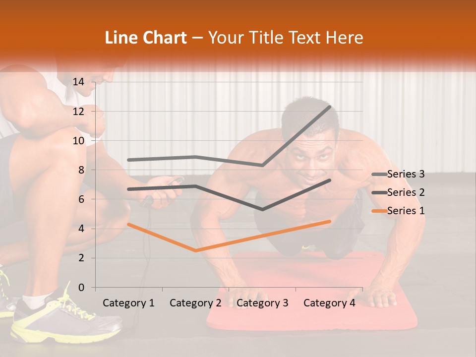 A Man Does Push-Ups PowerPoint Template