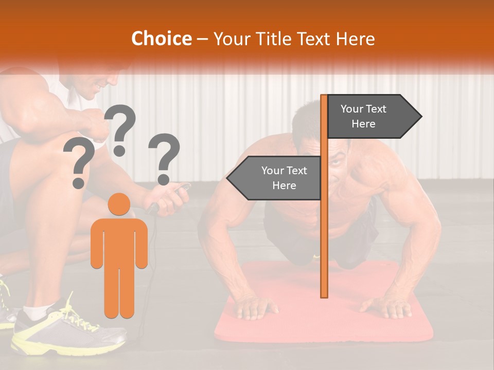 A Man Does Push-Ups PowerPoint Template