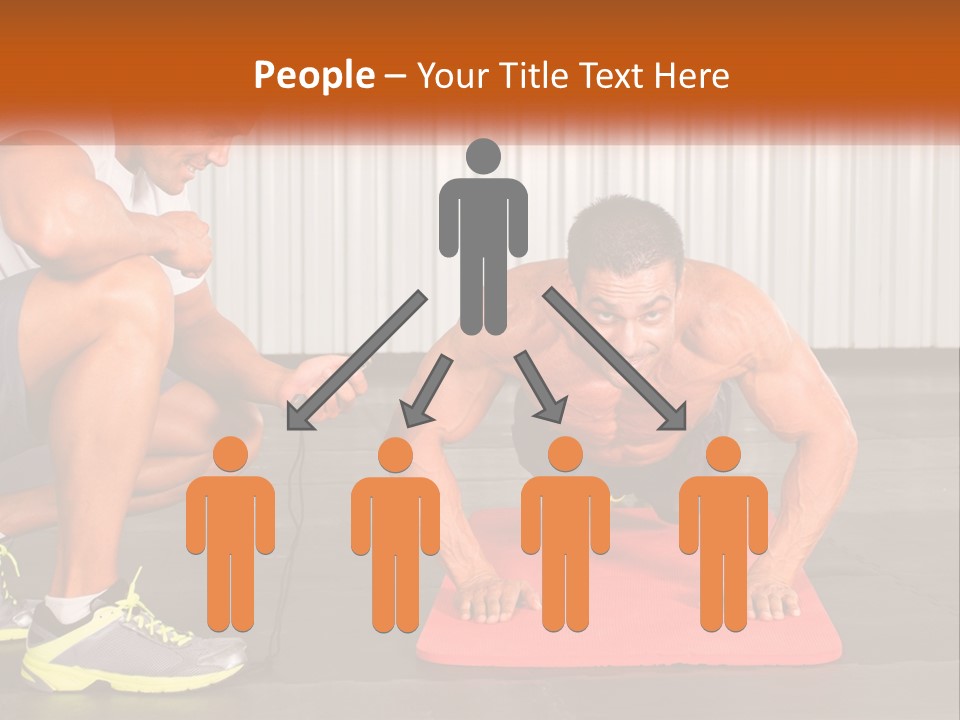 A Man Does Push-Ups PowerPoint Template