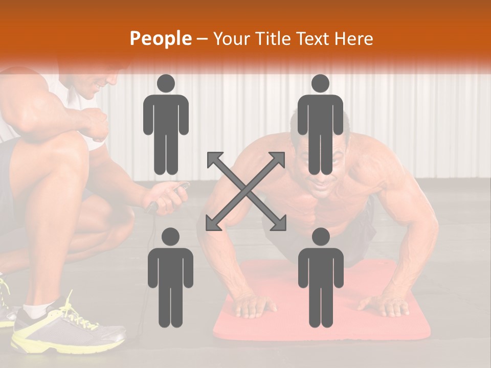 A Man Does Push-Ups PowerPoint Template