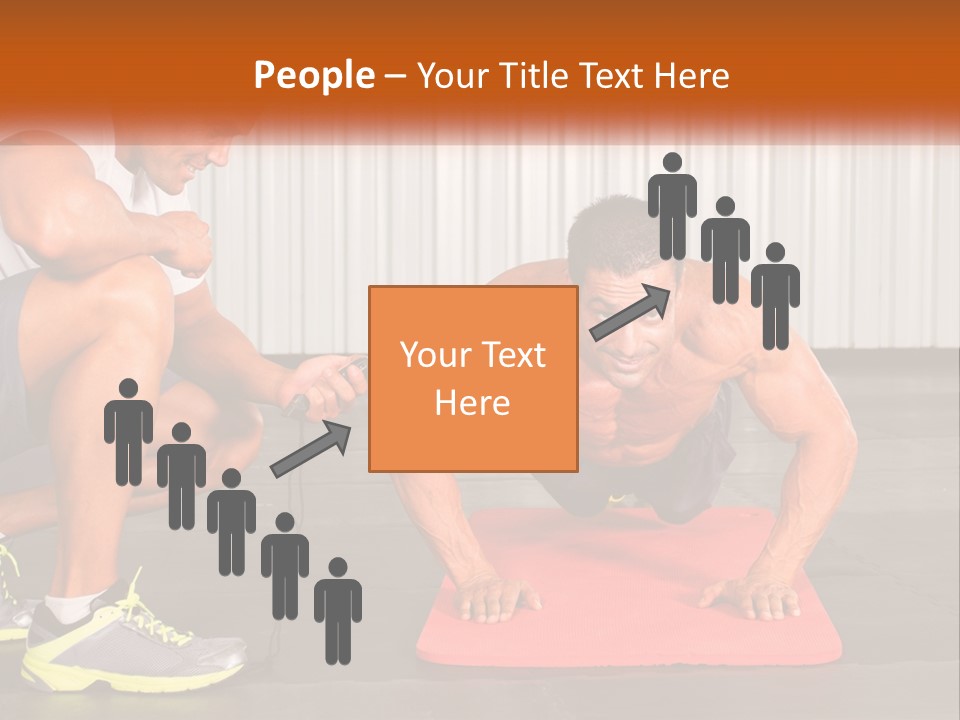 A Man Does Push-Ups PowerPoint Template