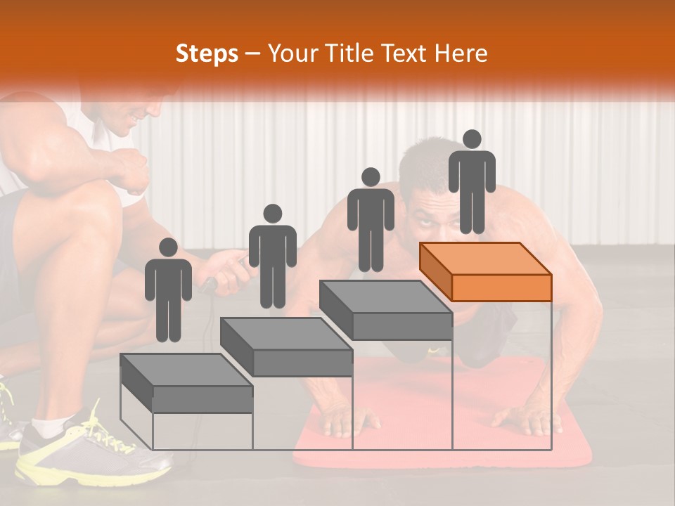 A Man Does Push-Ups PowerPoint Template