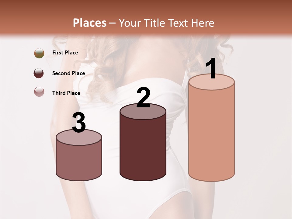 Girl In Swimsuit PowerPoint Template