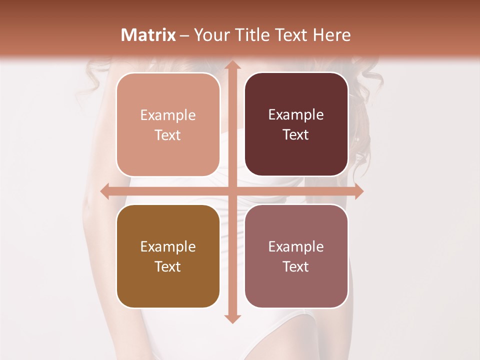 Girl In Swimsuit PowerPoint Template