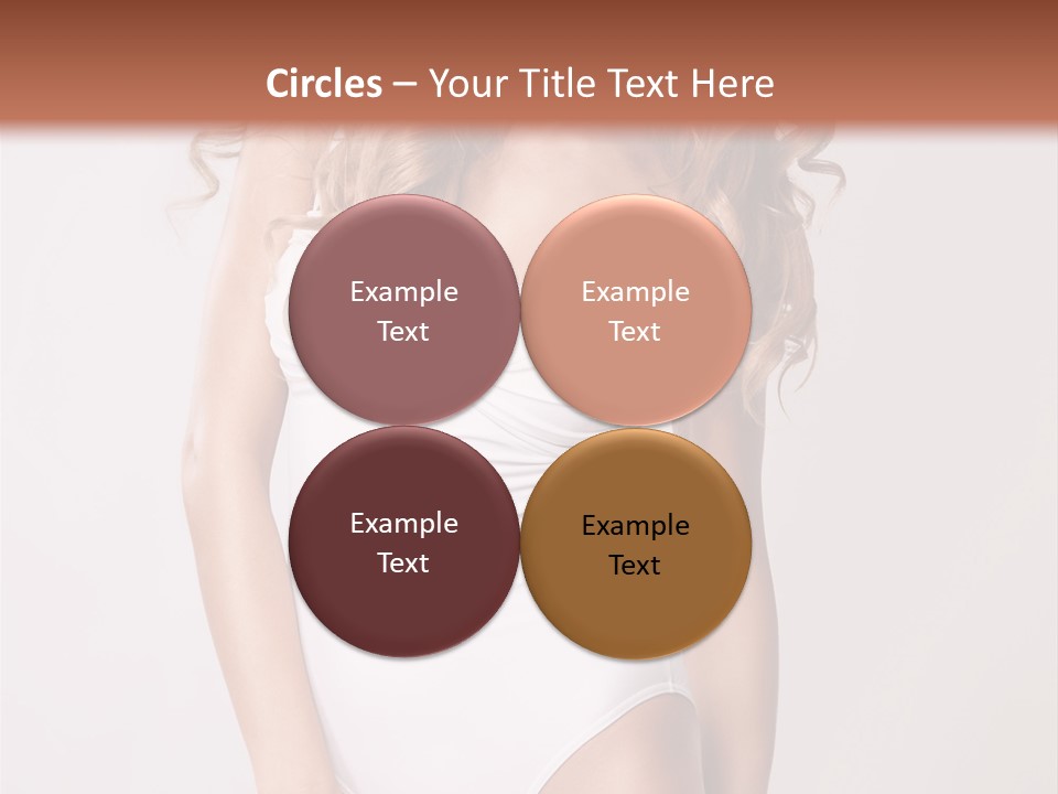 Girl In Swimsuit PowerPoint Template