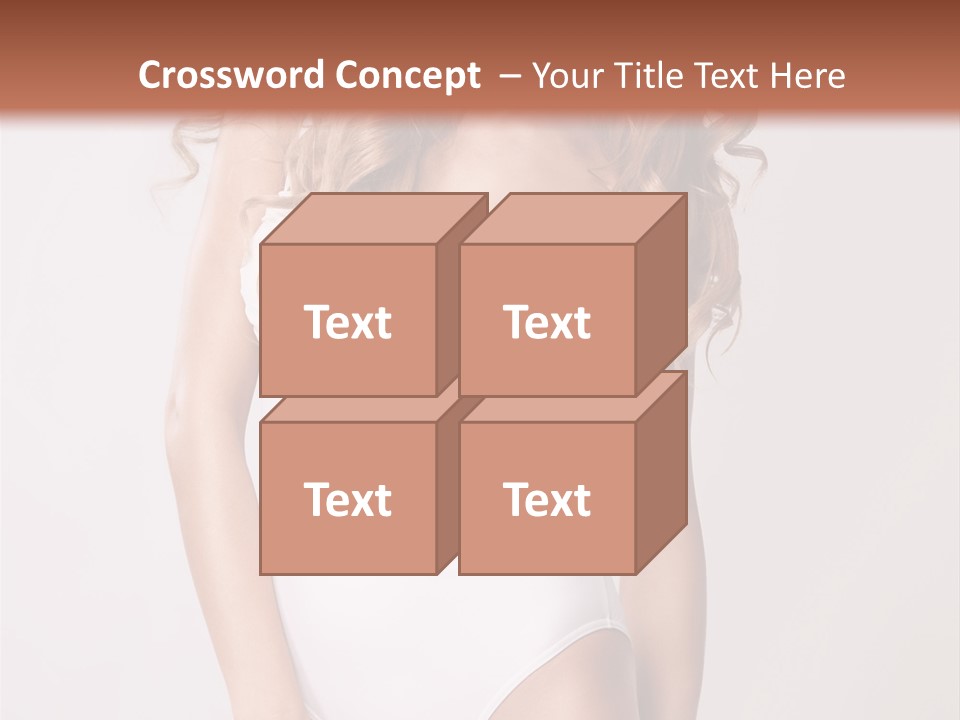 Girl In Swimsuit PowerPoint Template