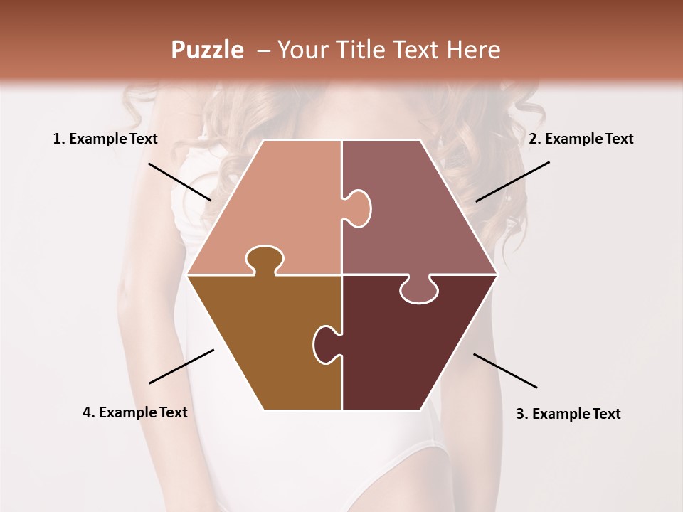 Girl In Swimsuit PowerPoint Template