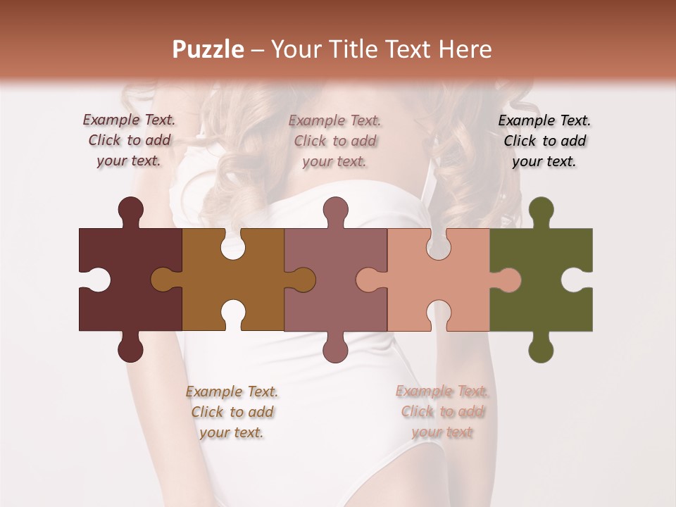 Girl In Swimsuit PowerPoint Template