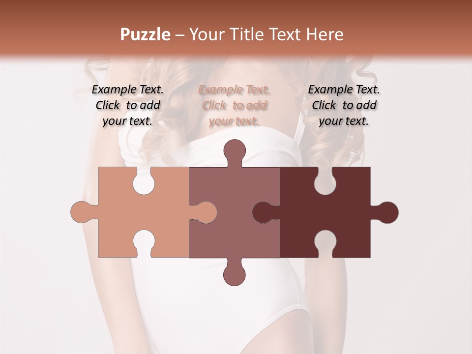 Girl In Swimsuit PowerPoint Template