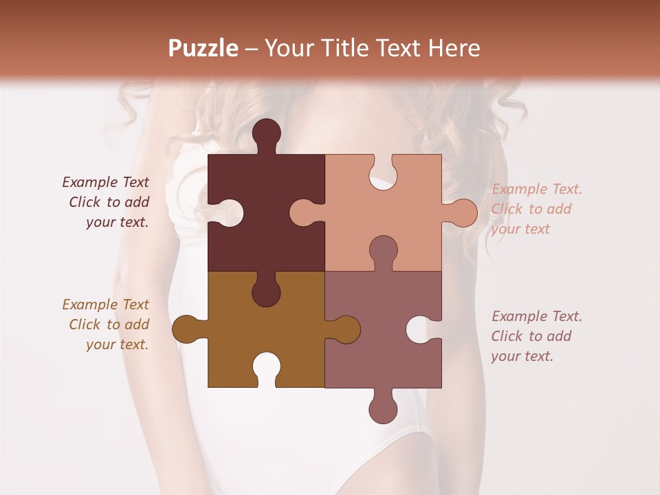 Girl In Swimsuit PowerPoint Template