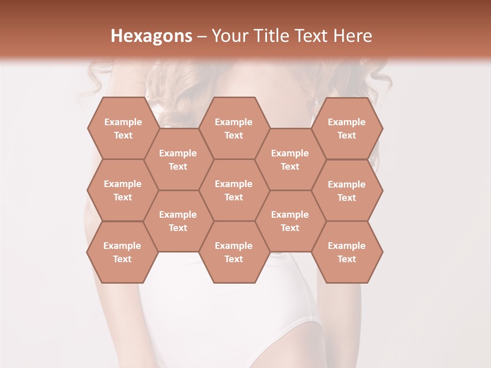 Girl In Swimsuit PowerPoint Template