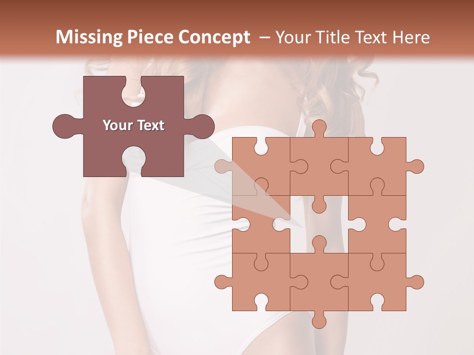 Girl In Swimsuit PowerPoint Template