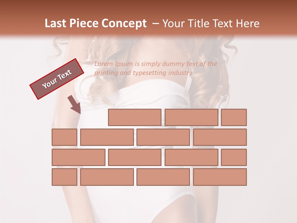 Girl In Swimsuit PowerPoint Template